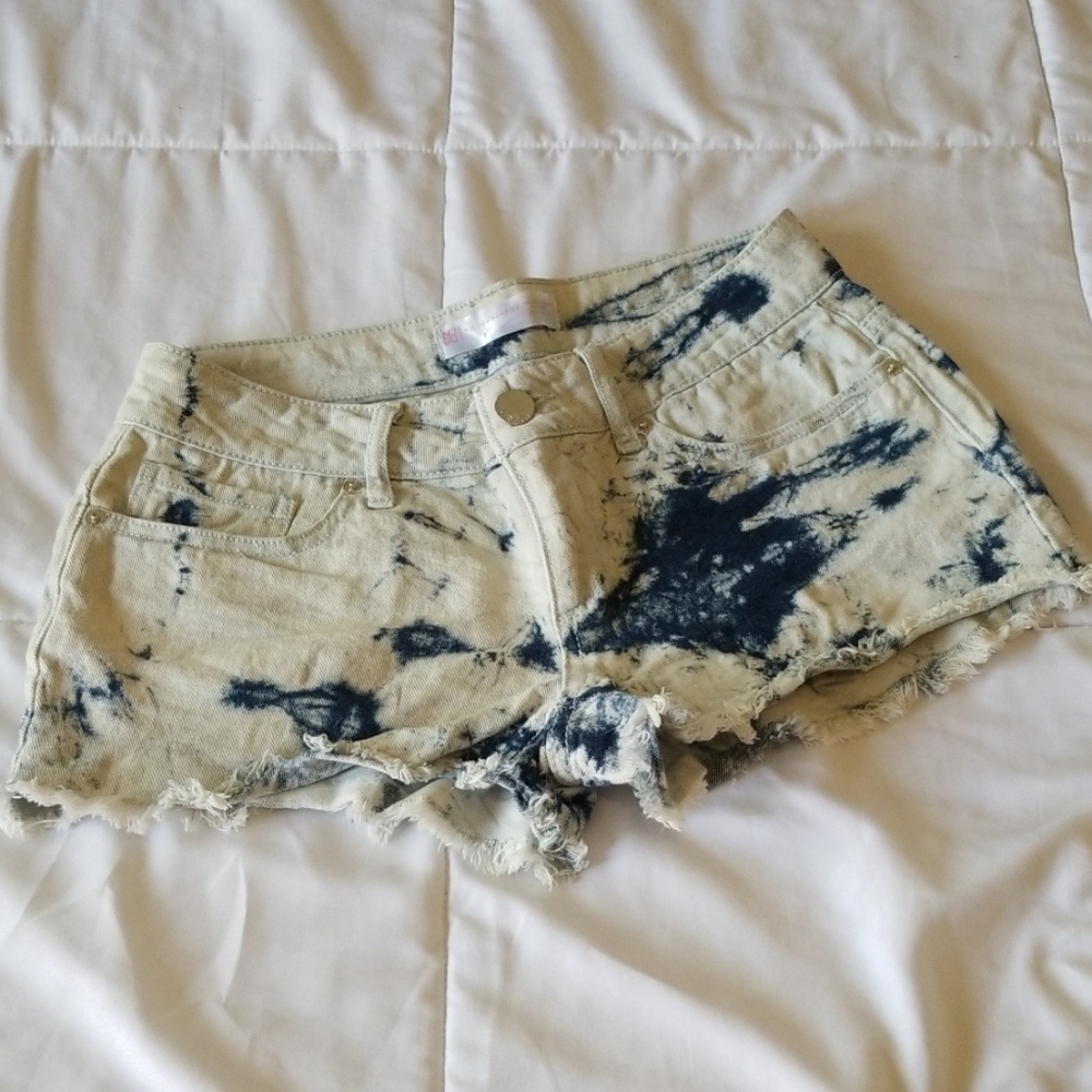 White Washed Jean Shorts
